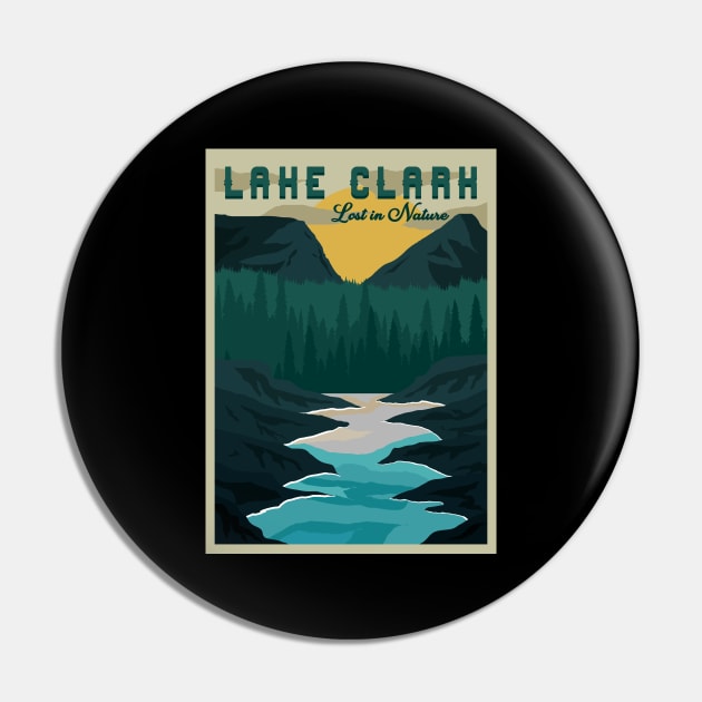 Lake Clark national park gift Pin by NeedsFulfilled