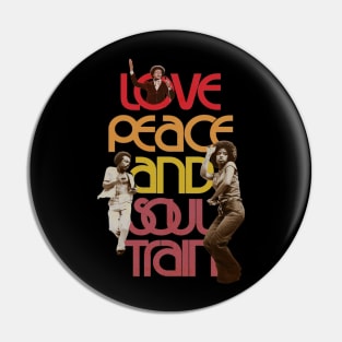 Soul Train Vintage Distressed Fan Art Design Pin