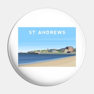 St Andrews Coast, Fife - Scotland Pin