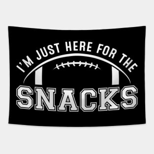 I'm Just Here for the Snacks (Football) Tapestry