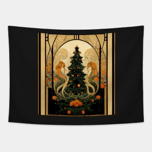 Festive Aesthetic - Art Nouveau Christmas Tapestry