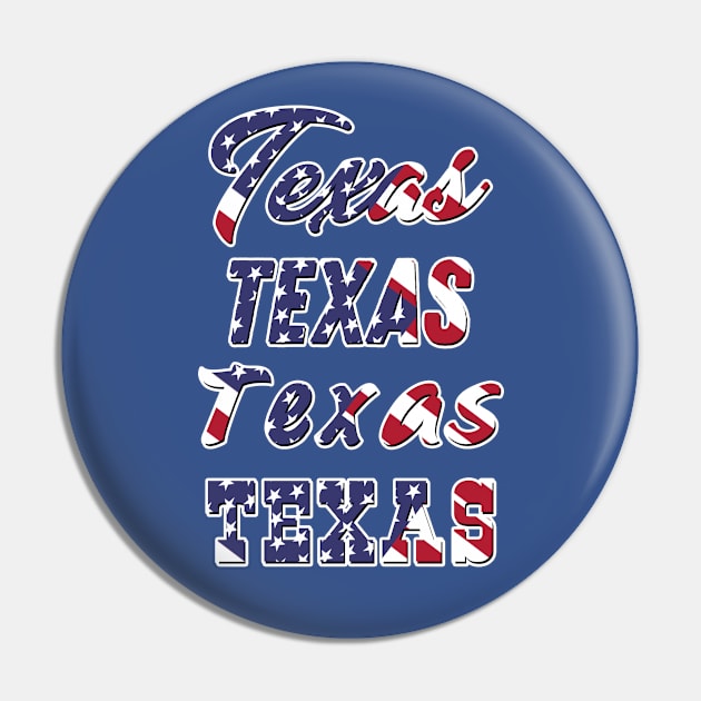 American flag Texas Pin by Scar