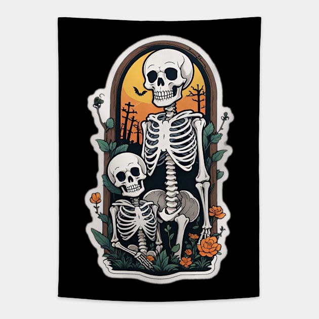 Halloween Family Tapestry by Grave Digs