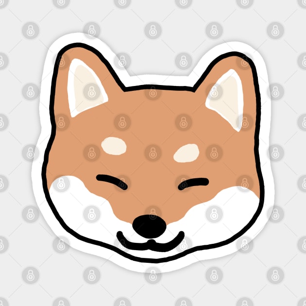 Shiba Inu Cartoon Dog Blinking Magnet by Coffee Squirrel