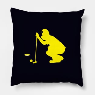 Line it Up Yellow Pillow