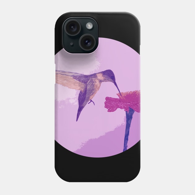 Hummingbird Purple Phone Case by Zachfan1212