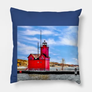 “Holland Harbor Lighthouse” Pillow