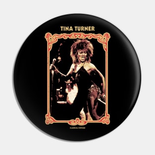 Tina Turner Classical Psychedelic Pin