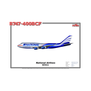 Boeing B747-400BCF - National Airlines (Art Print) T-Shirt