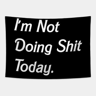 I'm Not Doing Shit Today, Funny Slogan Tapestry