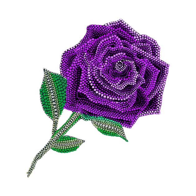 Rose - Monochrome Purple by Amy Diener