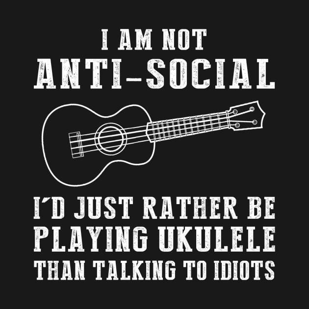 Strumming Through Idiocy - Embrace the Ukulele Humor! by MKGift