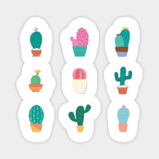 Plants And Succulents Design Sticker Pack Magnet