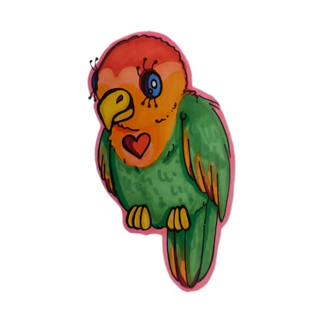 Lovebird Doodle by AmeUmiShop