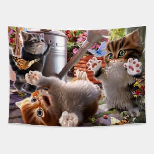 Kitten Playtime Tapestry