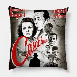 CASABLANCA Classic Movie Poster Pillow