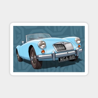 MGA in light blue Magnet