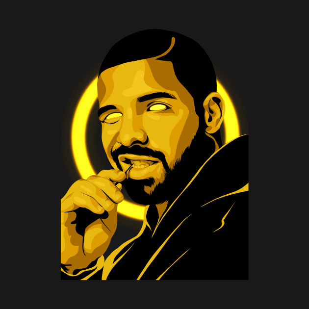 Drake rapper illustration by Heywids