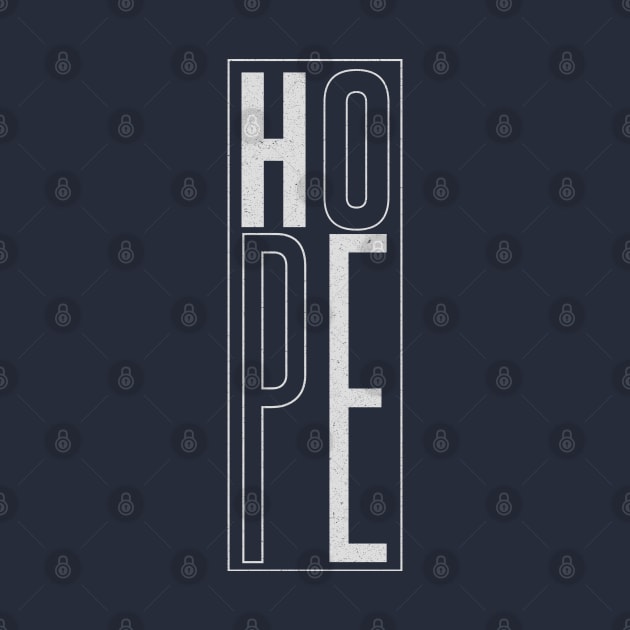 hope word typographic by isolasikresek