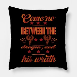 Dragon and Wreth T-shirt Pillow