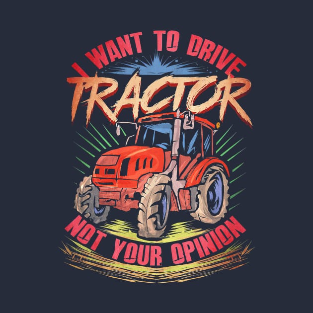 Farmer Drive Tractor by Tatjana  Horvatić