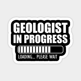 Geologist in progress loading w Magnet