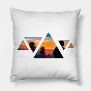 Triangular Landscape · Sunset Pillow