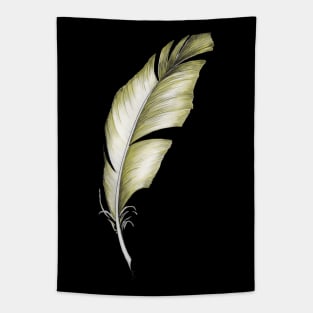 Yellow feather Tapestry