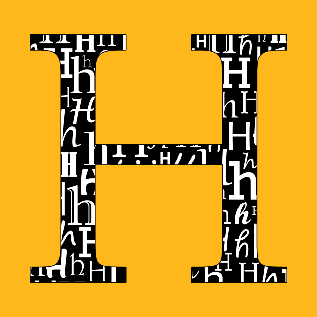 H Filled - Typography by gillianembers