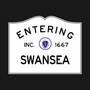 Swansea Massachusetts Vintage Road Sign T-Shirt