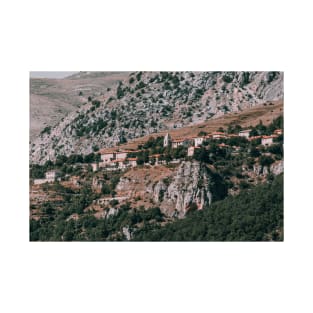 Old Italian Town on Mountain Cliff T-Shirt