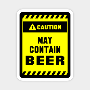 Caution! May Contain Beer Magnet