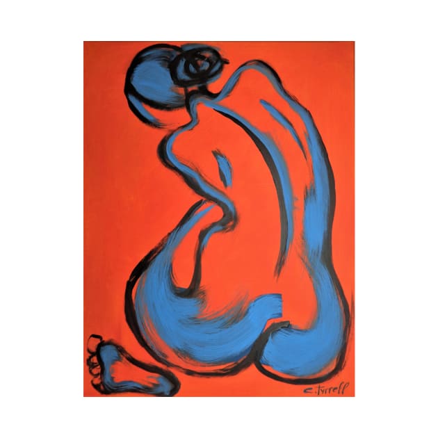 Abstracted Orange Nude by CarmenT