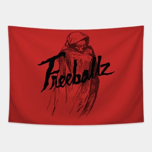 Freeballz Logo Maroon Tapestry