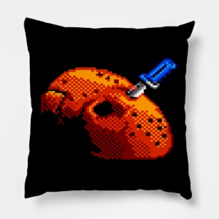 Jason Mask Pixel Art Nes Pillow