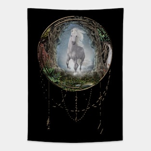 Wonderful white unicorn Tapestry