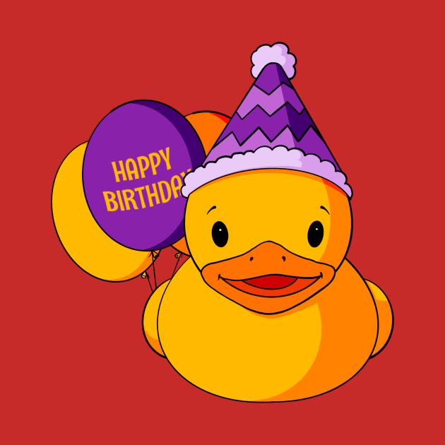 Birthday Rubber Duck by Alisha Ober Designs