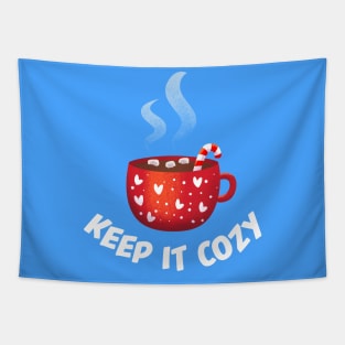 Keep It Cozy - Funny, Cute Winter Gift Tapestry