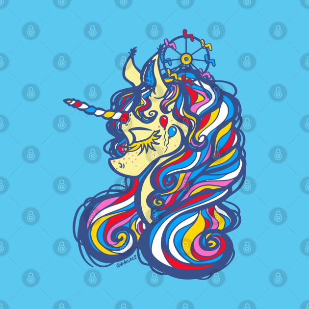 Carnival Unicorn by Jan Grackle