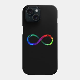 Infinity luminescent paint Phone Case