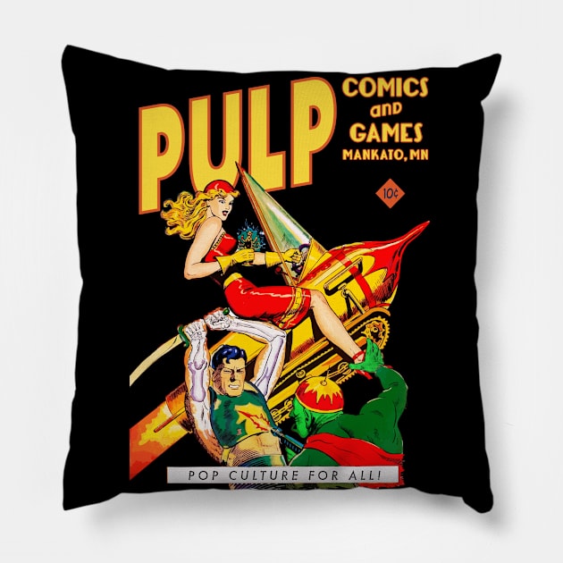 Space Sled Pillow by PULP Comics and Games