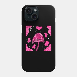 Full Pink Mushroom Phone Case