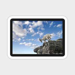 Rockclimbing Goat Magnet