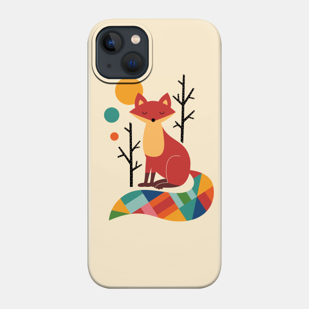 Rainbow Fox - Fox - Phone Case