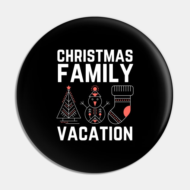 Christmas Family Vacation Pin by HobbyAndArt