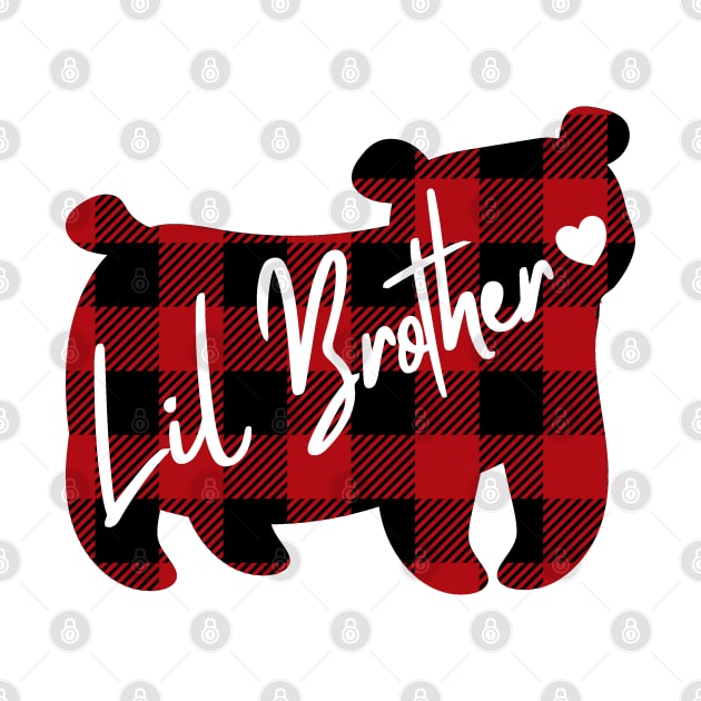 Lil Brother. Bear. Buffalo Plaid. by Satic