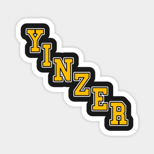 Yinzer Diagonal 90's Pittsburgh Hockey Magnet