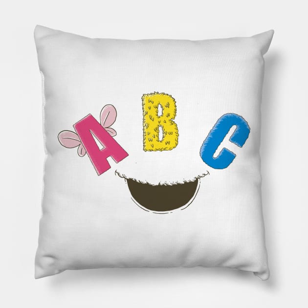 ABC Fun Pillow by monochromefrog