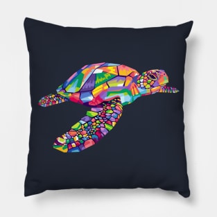 TURTLE POP ART Pillow