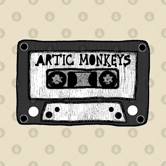 arctic monkeys cassette black and white by kurokurosaki